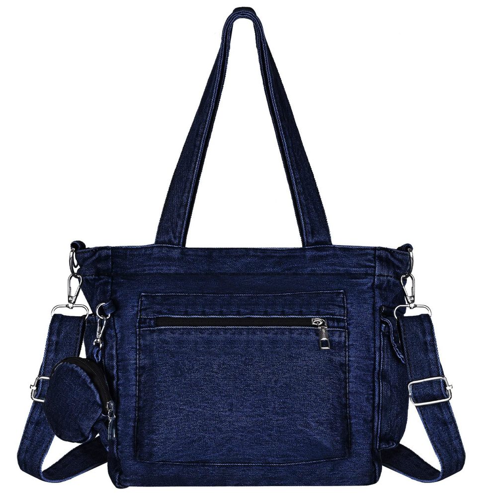 Denim Tote Bag Jean Purses Denim Crossbody Bags With Small Purse :o)